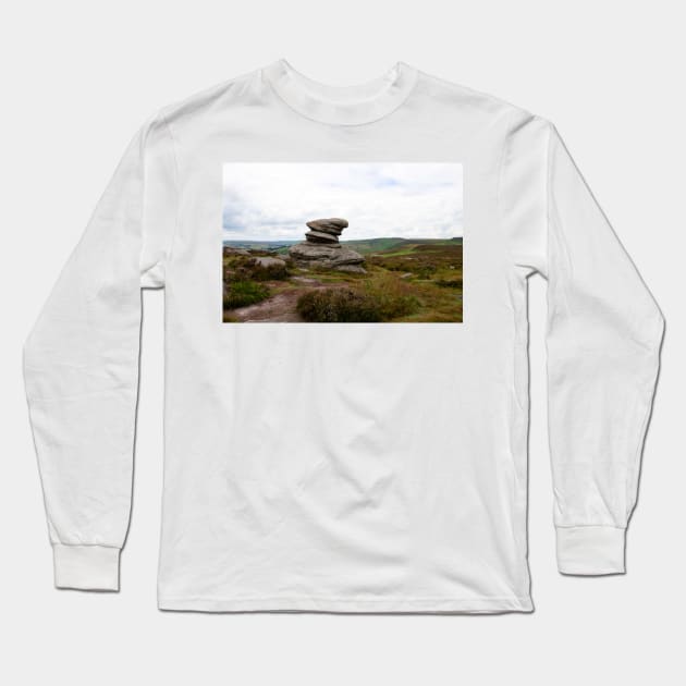View from Surprise View, Peak District, England Long Sleeve T-Shirt by HazelWright